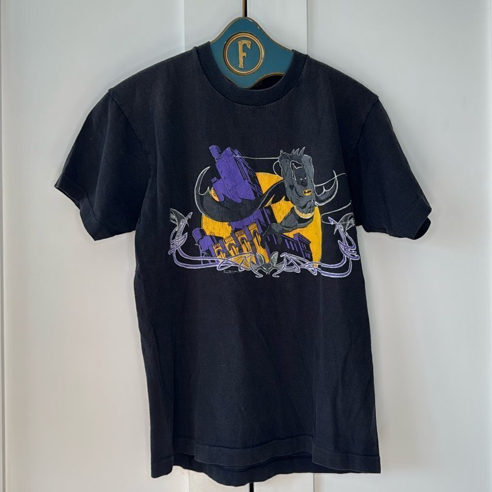 80s Vintage Batman 1989 DC Comics Single Stitch Rare Short Sleeve T-Shirt sz S